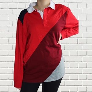 Club Room quarter button up long sleeve shirt